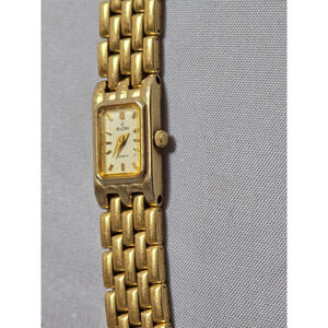 Vintage Elgin Watch Women Gold Tone Dainty EM400-007 2N50 12mm Needs Battery